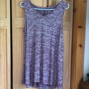 Maroon/purple Sleeveless Top
